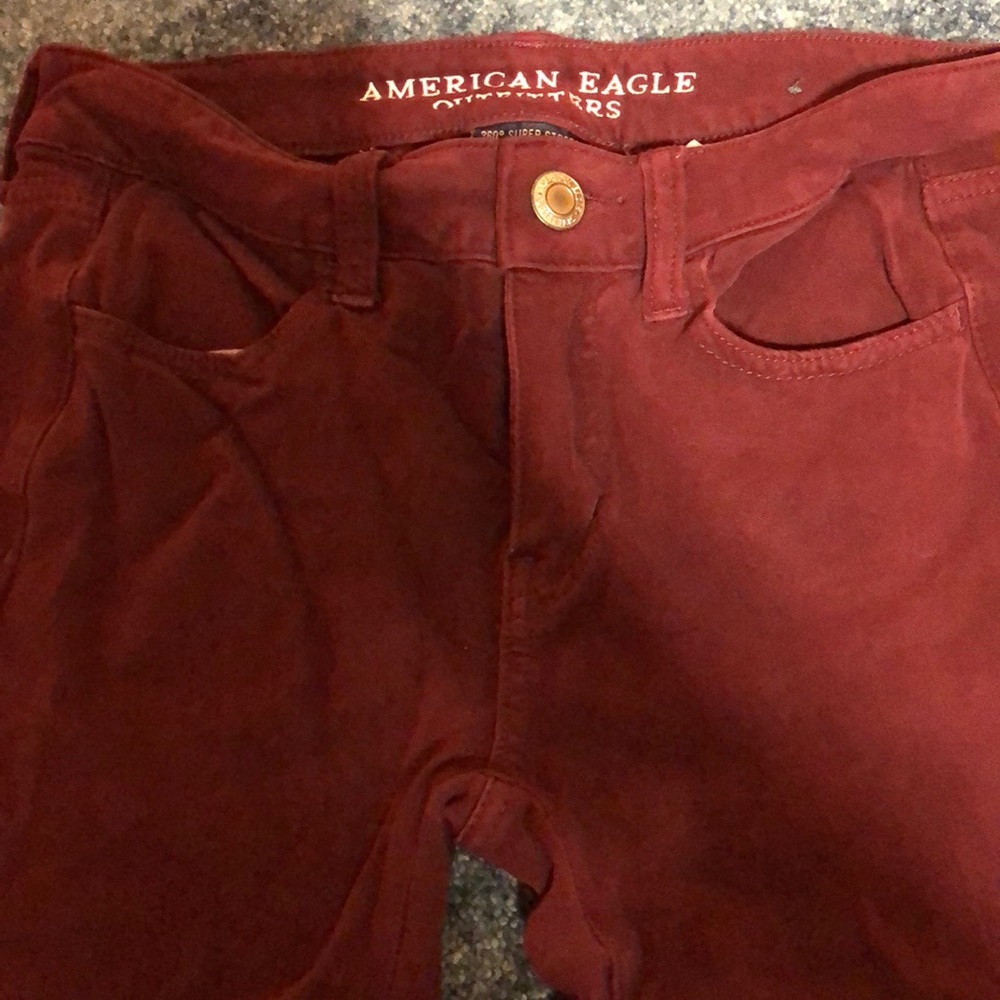 Maroon 360 degree super stretch jeggings